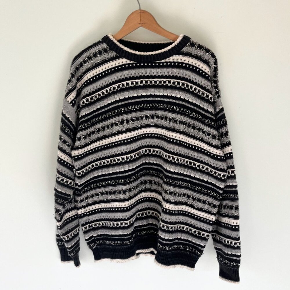 Vintage Cotton Striped Sweater